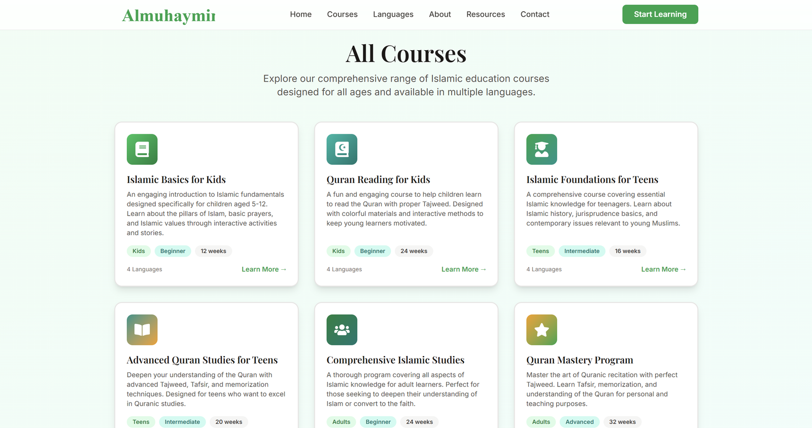 Learning Management System dashboard with course management and student analytics